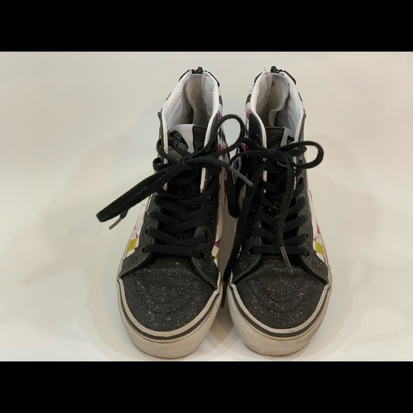 Vans unisex sparkle checker high tops - Picture 8 of 8